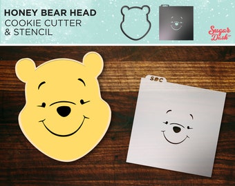 Honey Bear Head Cookie Cutter | Pooh Baby Shower