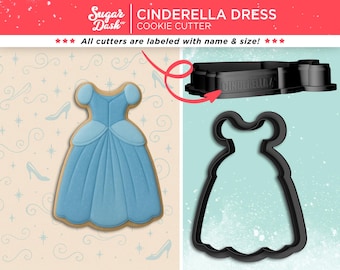 Cinderella Princess Dress Cookie Cutter
