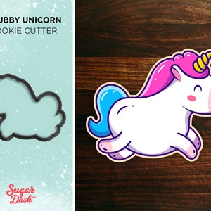 Chubby Unicorn Cookie Cutter