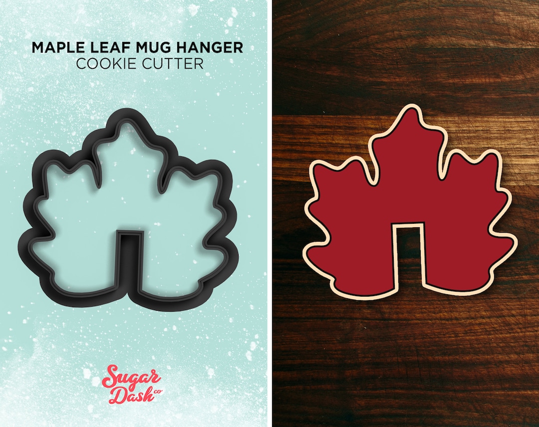 Maple Fall Leaf Mug Hanger Cookie Cutter Etsy