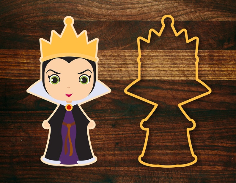 Wicked Queen Villain Character Cookie Cutter Etsy