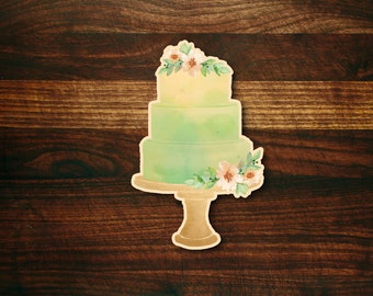 Wedding Cake Cookie Cutter with 3 Tiers and Florals #1