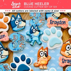 Blue Heeler Cookie Cutter Set of 6
