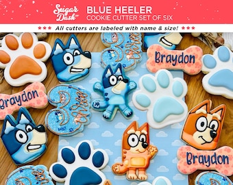 Blue Heeler Cookie Cutter Set of 6