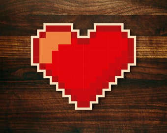 8 bit Video Game Heart #10 - Valentines Cookie Cutter