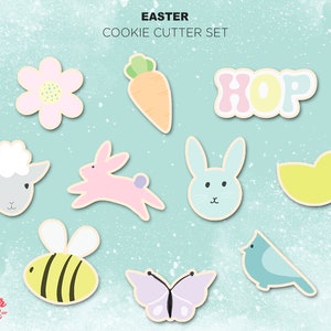Easter Cookie Cutter Set of 10 Classic Minis