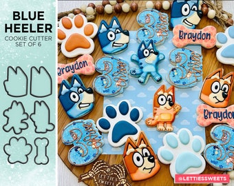 Blue Heeler Cookie Cutter Set of 6
