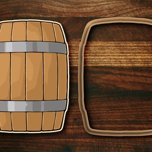 Wooden Barrel - Western Cookie Cutter