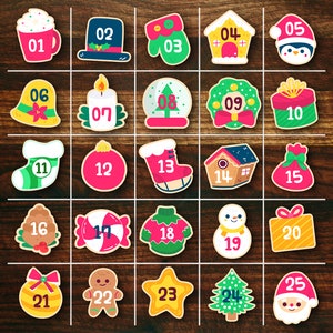 Christmas Advent Calendar Mini Set Cookie Cutter