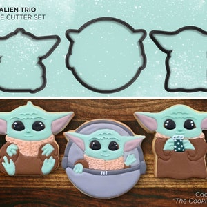 Baby Alien Cookie Cutter Set of 3