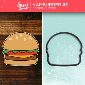 Hamburger #3 Cookie Cutter