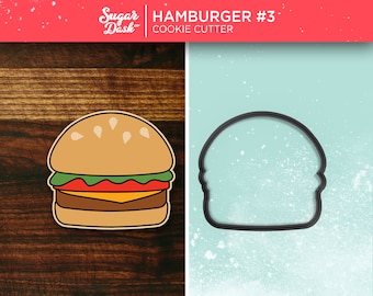 Hamburger #3 Cookie Cutter