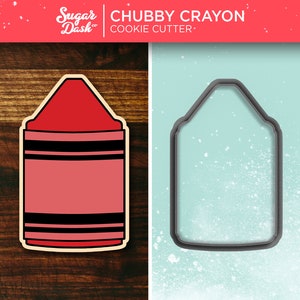 Chubby Crayon Cookie Cutter | Back to School