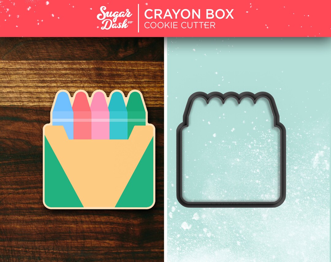 Crayon Box - Back to School Cookie Cutter - Etsy