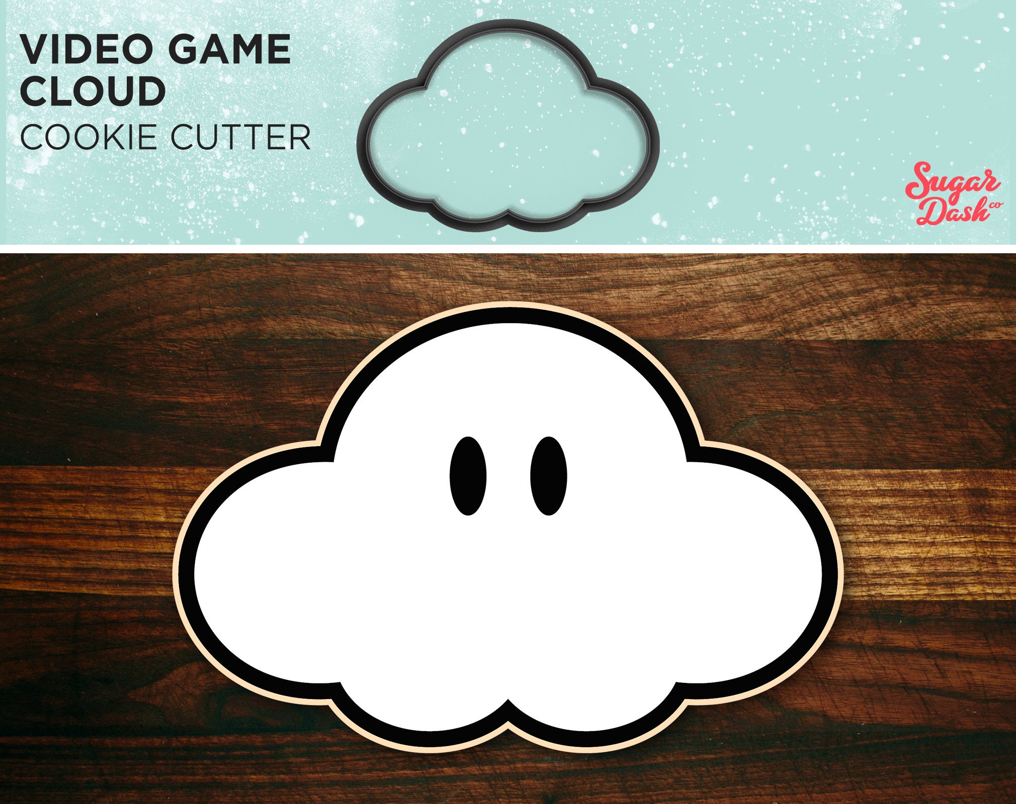 Video Game Cloud Cookie Cutter