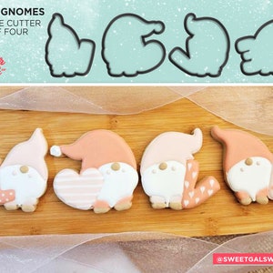 Love Gnomes Cookie Cutters Set of 4 Valentines Themed