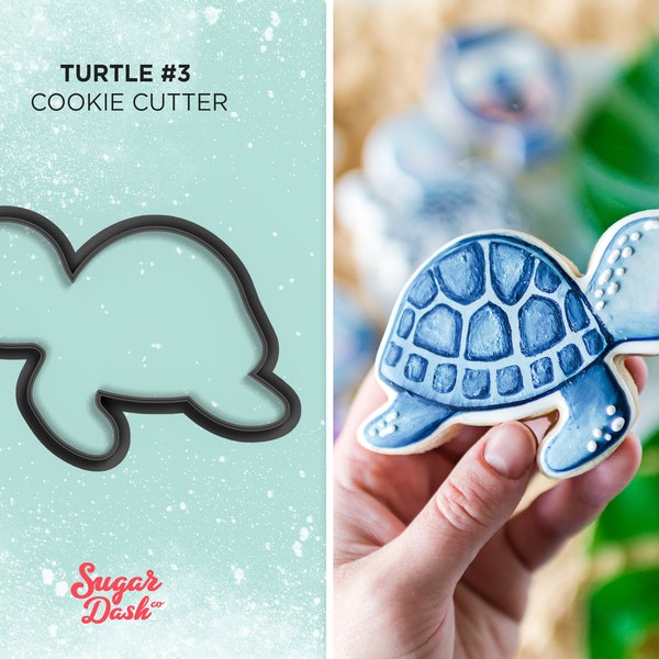 Turtle Cookie Cutter Etsy