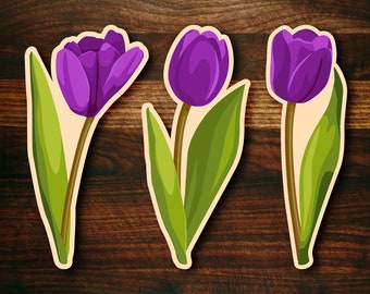 Tulip Trio Floral Bouquet #2 Cookie Cutter Set