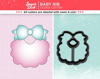 Baby Bib with Bow Cookie Cutter