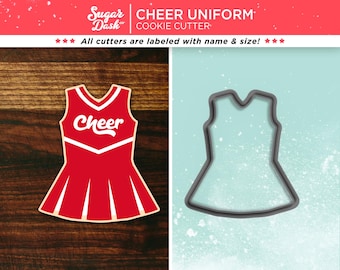 Cheerleader Uniform Cookie Cutter