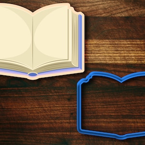 Open Book Cookie Cutter - #1