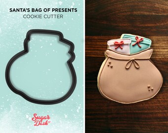 Santa's Bag of Presents Cookie Cutter for Christmas