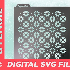 Flower Stencil #1 - Digital SVG File