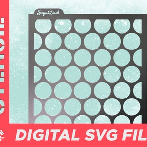 Circles Large Stencil #2 - Digital SVG File