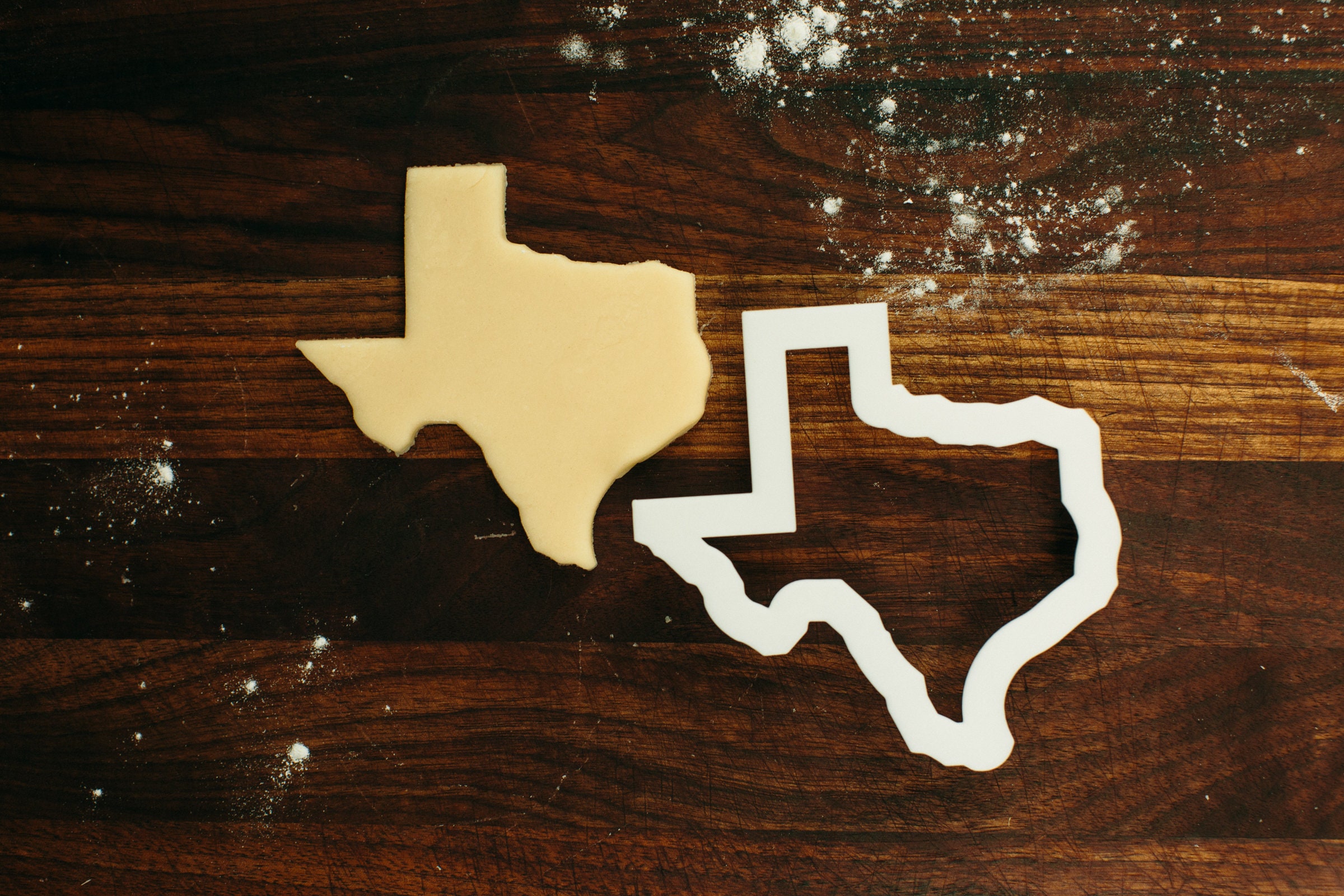 Texas Cookie Cutter With Heart Etsy