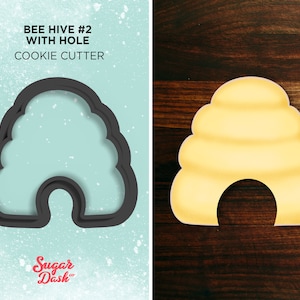 Bee Hive #2 with Hole - Cookie Cutter