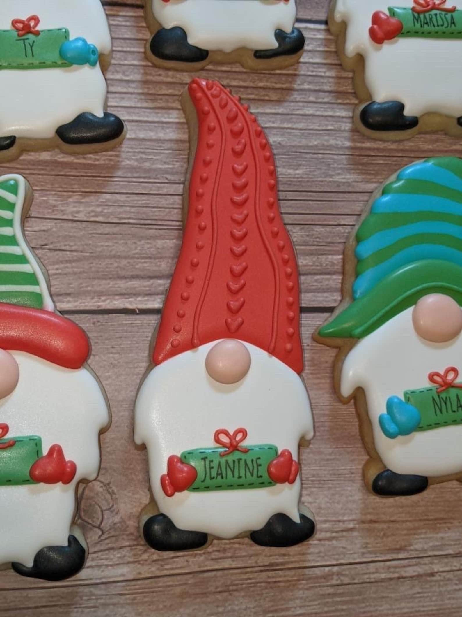 Gnome Cookie Cutters Set of 3 Christmas Themed Etsy UK