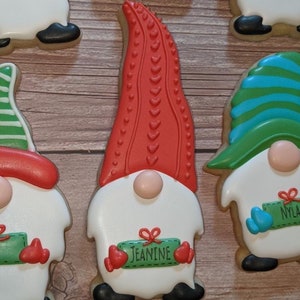 Gnome Cookie Cutters Set of 3 Christmas Themed image 7