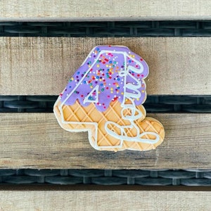 Scripted Number Cookie Cutter Set of 10 - Etsy