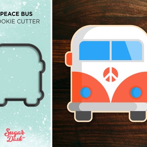 Love Bus Van Cookie Cutter | Hippie