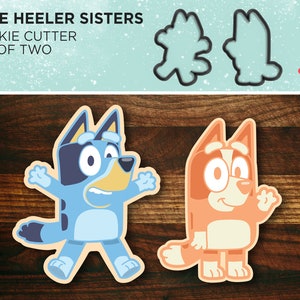 Blue Heeler and Red Heeler Sisters - Cookie Cutter Set