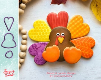 Turkey Platter Cookie Cutter Set for Thanksgiving