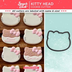 Kitty Head with Bow Cookie Cutter