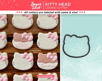 Kitty Head with Bow Cookie Cutter