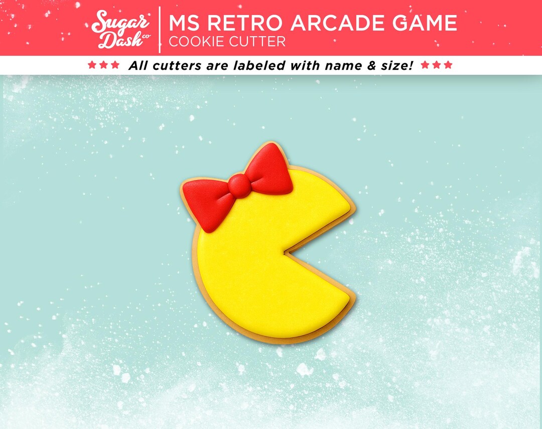 Ms Retro Arcade Game Cookie Cutter - Etsy