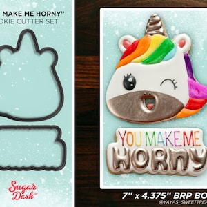 Valentines Cookie Cutter Set - You Make Me Horny