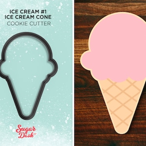 Ice Cream Cone #1 Cookie Cutter