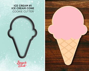 Ice Cream Cone Cookie Cutter #1