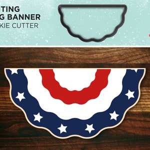 Bunting Flag Banner Cookie Cutter