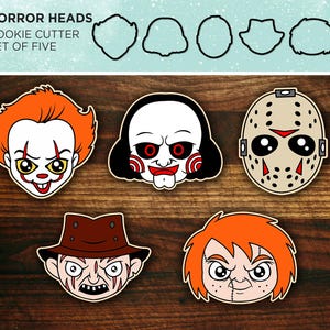 Horror Movie Cookie Cutter Set of 5
