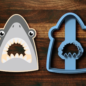 Shark Cookie Cutter with Mouth Cutout