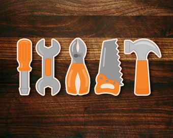 Tool Set Cookie Cutter Set of 5 with Hammer, Saw, Wrench, Pliers, and Screwdriver