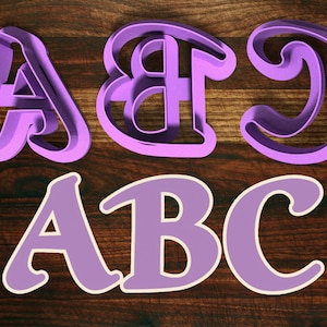 Alphabet Cookie Cutter Individuals - Style #3 Script