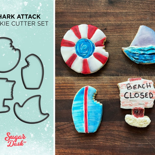 Shark Attack Set - Cookie Cutter Set of 4