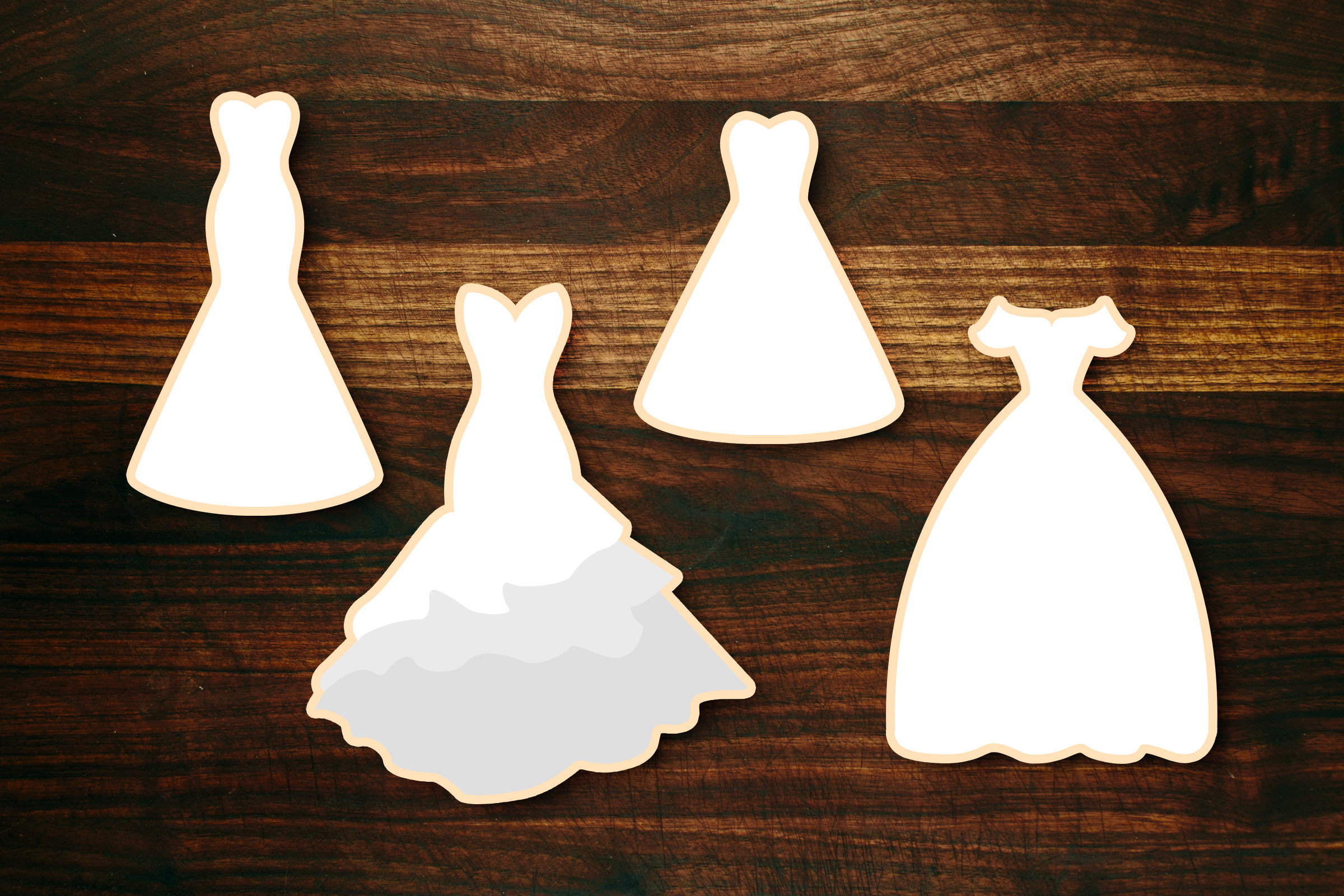 Wedding Dress Cookie Cutter Set 1 Etsy