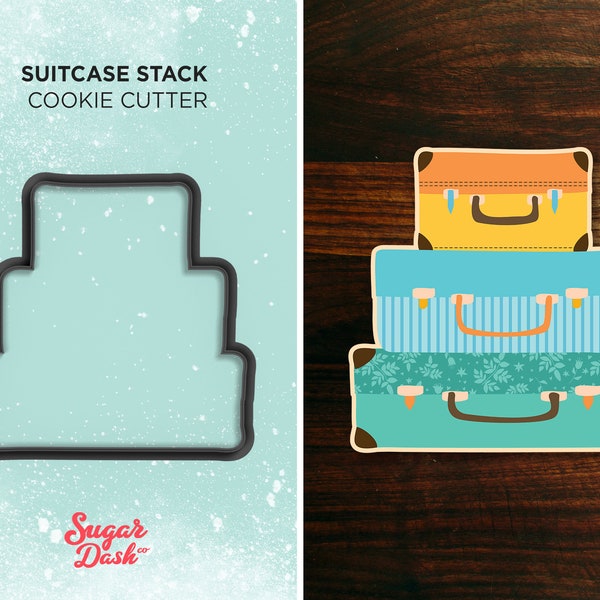 Luggage Stack - Travel Cookie Cutter